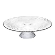 Prato Para Bolo 32cm de Vidro Modena Com pe